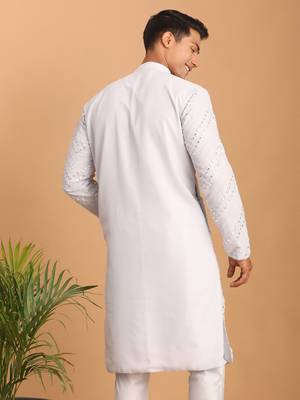 aqua georgette kurta 3