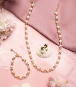 Girls luxury necklace and earrings jewellery set for women and girls for wedding wear, casual wear.