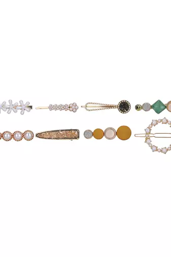 Trendy deluxe hair glamorous gold plated hair fashionable hair accessory for girls and womens