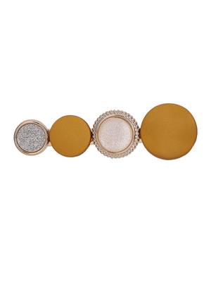 Trendy deluxe hair glamorous gold plated hair fashionable hair accessory for girls and womens 3