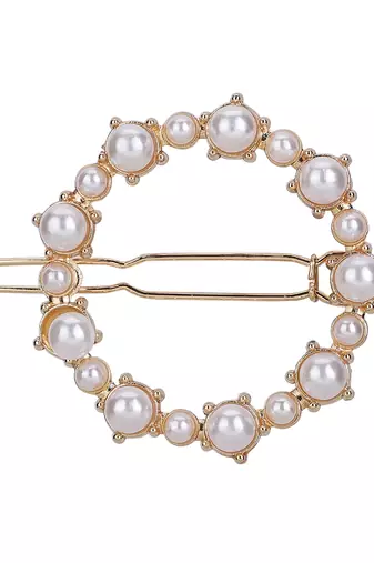 Trendy deluxe hair glamorous gold plated hair fashionable hair accessory for girls and womens