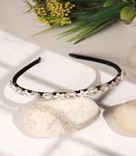 Trendy deluxe hair glamorous gold stones hair fashionable hair accessory for girls and womens