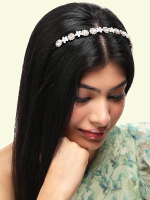 Trendy deluxe hair glamorous gold stones hair fashionable hair accessory for girls and womens 2