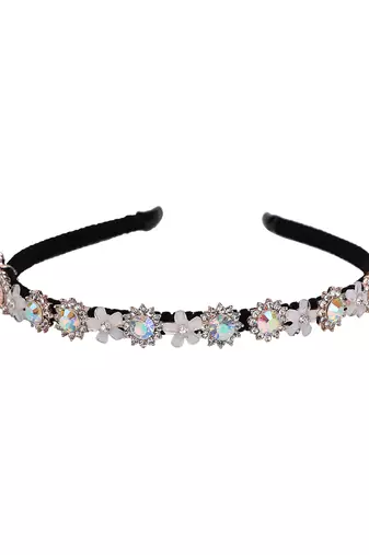 Trendy deluxe hair glamorous gold stones hair fashionable hair accessory for girls and womens