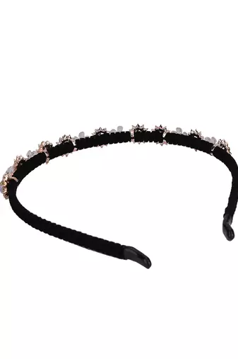 Trendy deluxe hair glamorous gold stones hair fashionable hair accessory for girls and womens