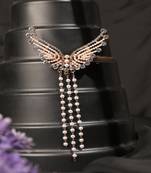 Trendy deluxe hair glamorous pearl rhinestone hair fashionable hair accessory for girls and womens