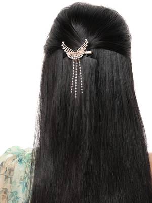 Trendy deluxe hair glamorous pearl rhinestone hair fashionable hair accessory for girls and womens 2