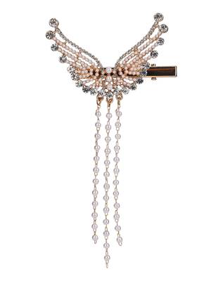 Trendy deluxe hair glamorous pearl rhinestone hair fashionable hair accessory for girls and womens 3