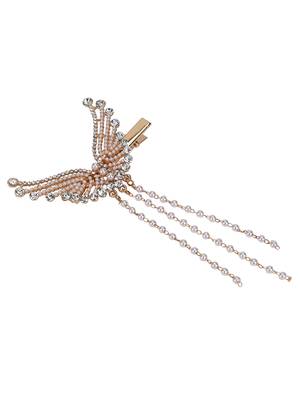 Trendy deluxe hair glamorous pearl rhinestone hair fashionable hair accessory for girls and womens 5