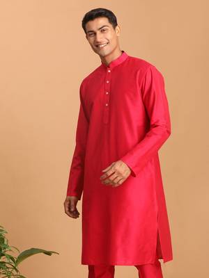 Pink Viscose Kurta 2