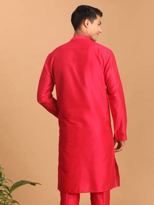 Pink Viscose Kurta 3