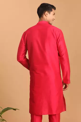 Pink Viscose Kurta