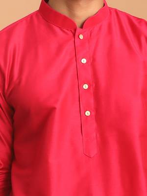 Pink Viscose Kurta 4