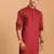 Maroon Cotton Blend Kurta