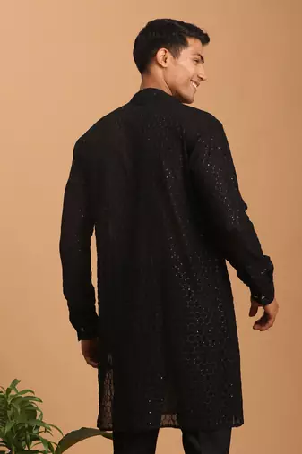 Black Georgette Kurta