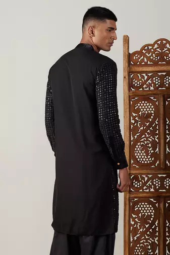Black Georgette Kurta