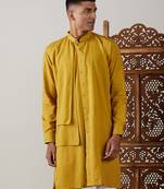 Mustard Cotton Kurta