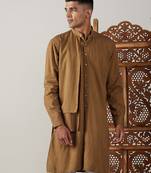 Coffee Cotton Kurta