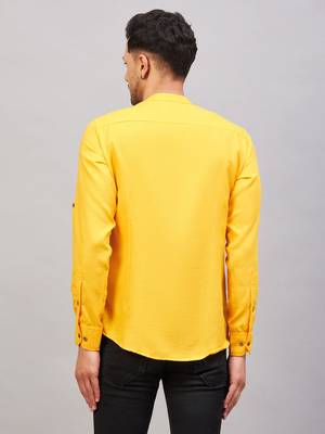 Mustard Cotton Blend Kurta 3