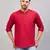 Maroon Cotton Blend Kurta