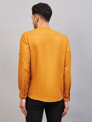 Rust Cotton Blend Kurta 3