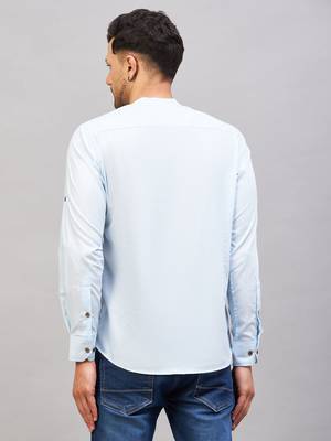 Aqua Cotton Blend Kurta 3