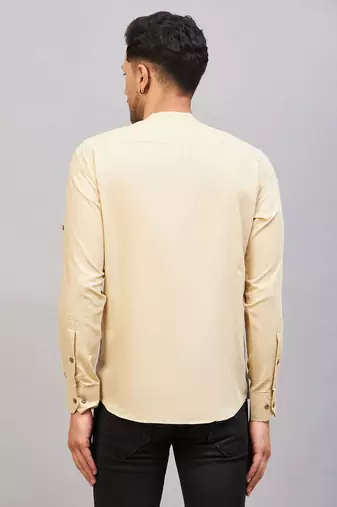 Cream Cotton Blend Kurta