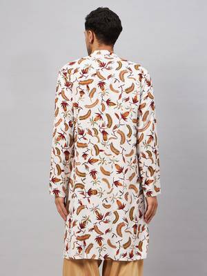 White Rayon Kurta 3