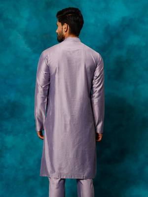 Purple Viscose Kurta 3