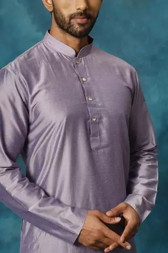 Purple Viscose Kurta