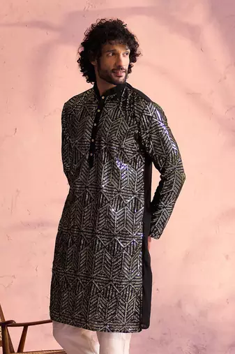 Black Georgette Kurta