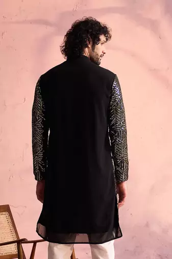 Black Georgette Kurta