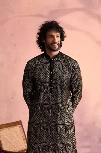 Black Georgette Kurta