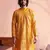 Men'S Yellow Georgette Kurta