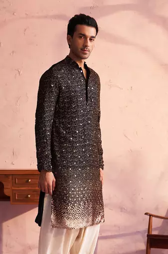 Black Georgette Kurta