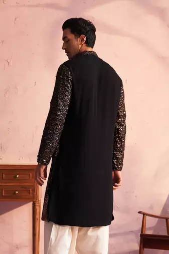Black Georgette Kurta