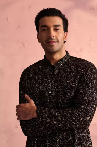 Black Georgette Kurta