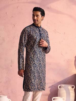 Turquoise Green Georgette Kurta 2