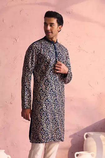 Turquoise Green Georgette Kurta