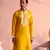 Yellow Moonga Silk Kurta