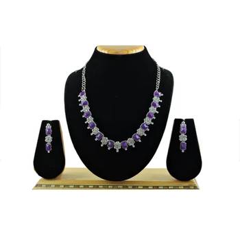 Indian bollywood tradtional gold plated bridal ad/cz choker wedding earring necklace jewellery set 3