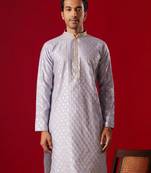Aqua Silk Blend Kurta