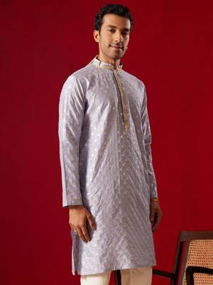 Aqua Silk Blend Kurta 2