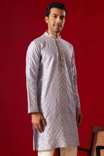 Aqua Silk Blend Kurta