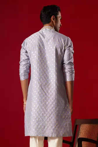 Aqua Silk Blend Kurta