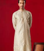 Green Silk Blend Kurta