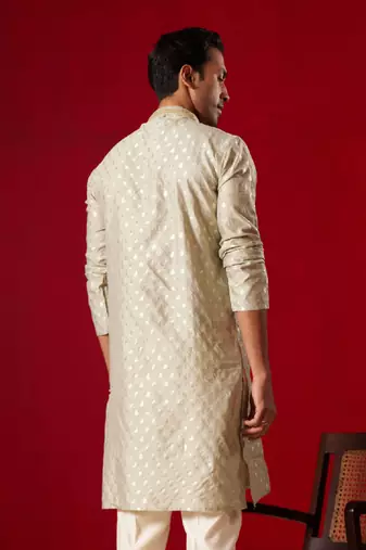 Green Silk Blend Kurta