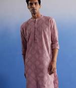 Pink Cotton Kurta