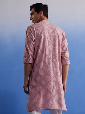 Pink Cotton Kurta 3