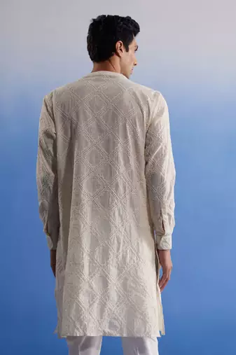 Cream Cotton Kurta